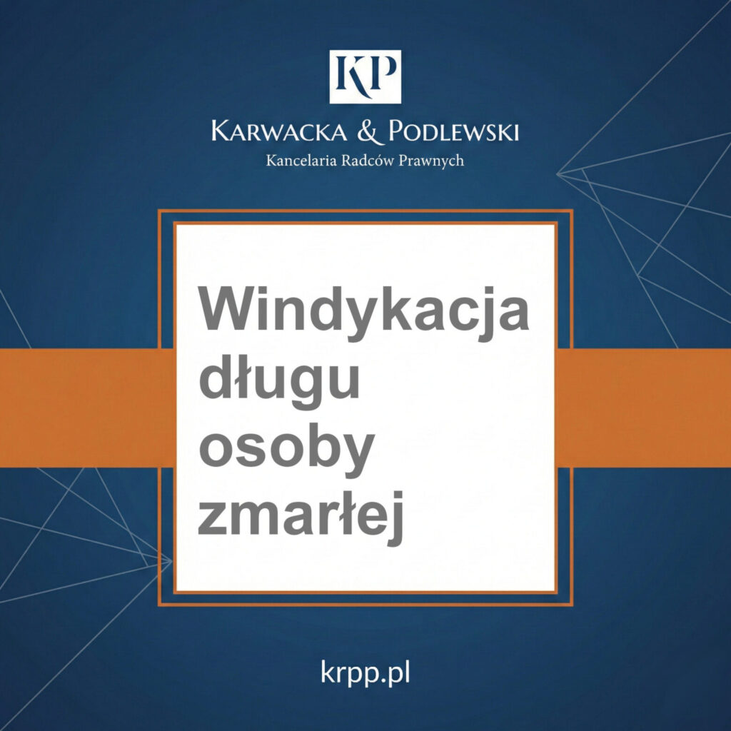 Windykacja długu osoby zmarłej